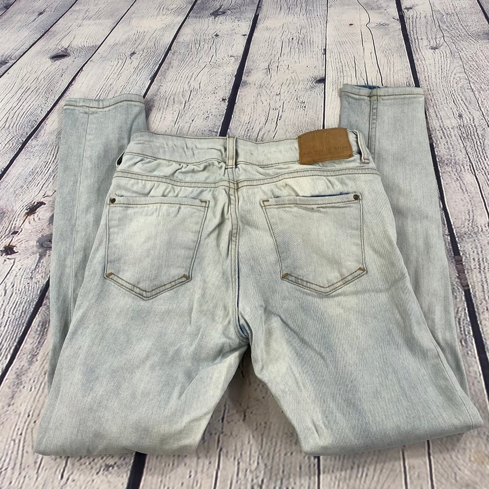 Zara Denim Basic Z1975 Jeans Mid Rise Skinny Blue - Picture 5 of 9